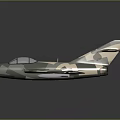 Camouflage Military Airplane Model With Detailed Cockpit Wings And Tail Design