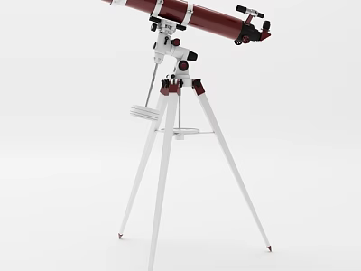 High Quality Commercial Telescope Equipment with Stable Adjustable Tripod Stand for Professional Use 3d model