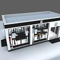 Modern Fashion Clothing Store With Glass Front Mannequins And Outfit Displays