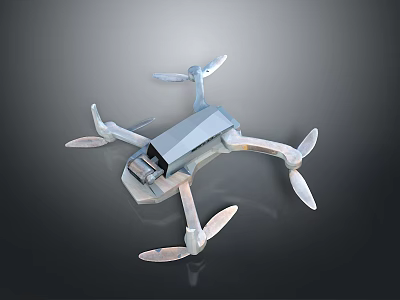 Advanced Modern Drone With Multiple Propellers And Camera Mount Design 3d model