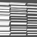 Collection of Sleek Metallic Decorative Lines in Various Sizes and Shapes for Design Projects