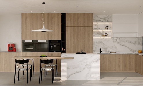 Open Kitchen Modern Kitchen 3d model