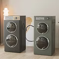 Washer dryer combination 3d model