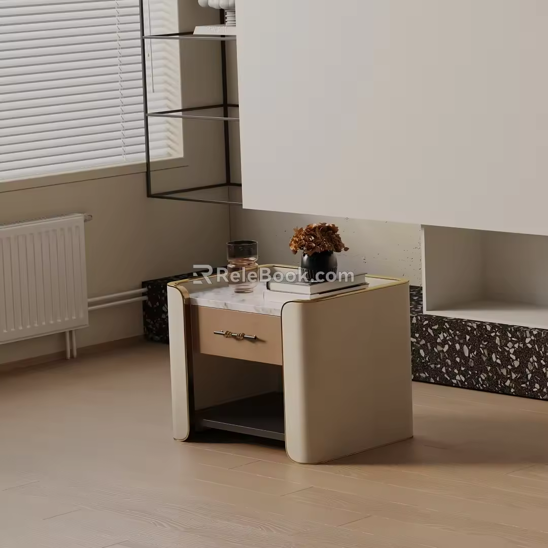 Modern bedside table 3d model