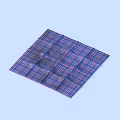 Soft Cotton Checkered Cloth With Blue Red Pattern For Household Daily Use And Decoration