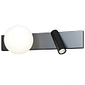 Modern Black Indoor Wall Lamp With Long Strip Base And Dual Cylindrical Heads