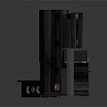 Modern Sleek Home Theater Speaker System With Tall Speakers Center Channel And Subwoofer