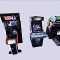 Electric Toys Arcade Machines With Subway Surfex Game And Racing Steering Controls