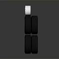 High Performance Automotive Parts With Stacked Black Tires And Polished Silver Wheels
