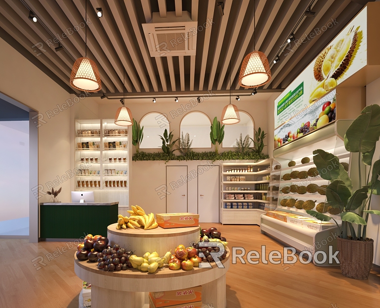 Modern Fruit Shop model