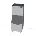 Silver Upright Freezer With Stainless Steel Body And Digital Display In Empty Room