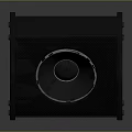 Professional Black Speaker With Mesh Grille Round Woofer And Side Handle