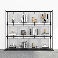 Modern Bookshelf Floor Bookshelf Storage Rack Display Rack Decorative Shelf Bookshelf 3d model