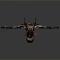 Advanced Space Exploration Aerospace Craft With Four Propellers And Futuristic Design For Interstellar Mission Operations