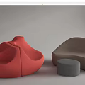 Upholstered Bean Bag Chairs In Modern Design With Various Colors And Shapes