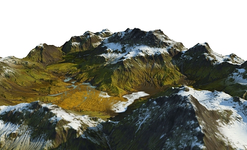 Landscape Mountain Outdoor Landscape 3d model