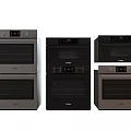 Modern Built in Kitchen Appliances Black Gray Oven Designs For Home Use