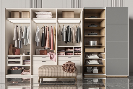 Modern wardrobe 3d model