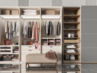 Modern wardrobe 3d model