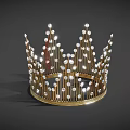 Exquisite Golden Crown Jewelry Adorned With Sparkling Diamonds And Intricate Patterns