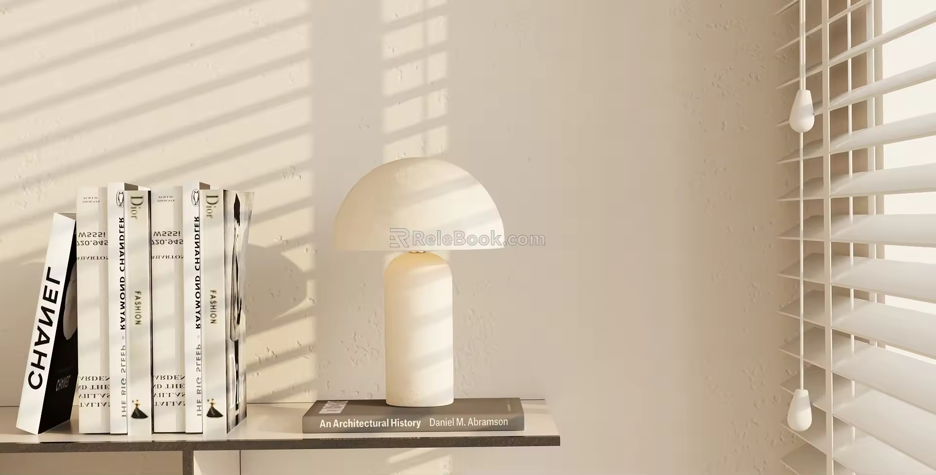 Modern table lamp ornaments combination 3d model