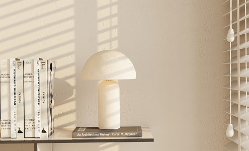 Modern table lamp ornaments combination 3d model