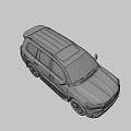 Toyota Silver SUV Modern Luxury Exterior Design With Front Grille And Headlights