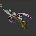 Crossbow Crossbow Crossbow Crossbow Mechanical Crossbow Shift Bow and Arrow Shoot Far Equipment Weapons High-tech Crossbow 3d model