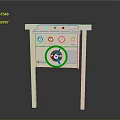 Industrial Control Panel Equipment With White Frame Blue Knob And Gauges