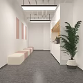 Modern Dance Studio Shopping Mall Store With Bright Interior Mirrors Ballet Barres And Wooden Floors