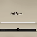 Poliform White And Black Soundbar Wireless Home Audio Theater Speaker System