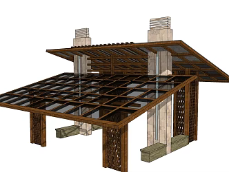 New Chinese Pavilion 3d model