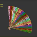 Wooden Fan Sculpture Carving With Intricate Openwork Patterns And Artistic Design