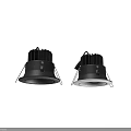 Modern Black And White LED Recessed Downlights For Home Ceiling Lighting