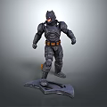 Detailed Batman 3D Model Action Figure With Armor And Standing Home Decor Piece