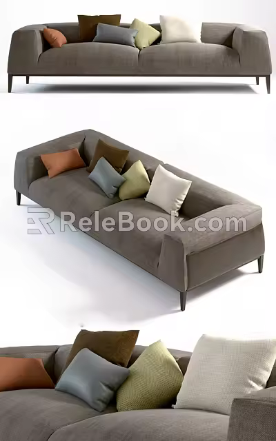 Double sofa 3d model