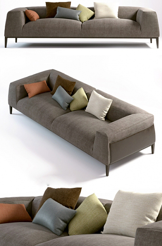 Double sofa 3d model