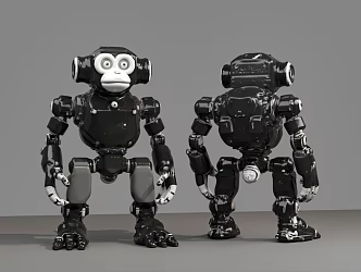 gorilla robot gorilla robot intelligent robot animal robot pet robot 3d model