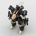 LEGO Toys Building Blocks Fighting Robot Gundam Mech Warrior Transformers Pacific Rim 3d model