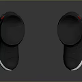 Black Motorcycle Boots With Protective Design Metallic Toe Caps Red Accents And Modern Styling