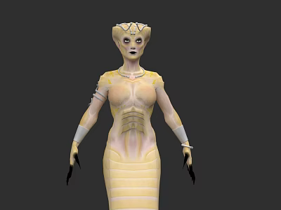 Greek Mythology Urkard Serpent-haired Banshee Medusa Monster 3d model