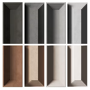 Modern Texture Paint Wall 3d model