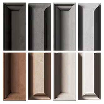 Modern Texture Paint Wall 3d model