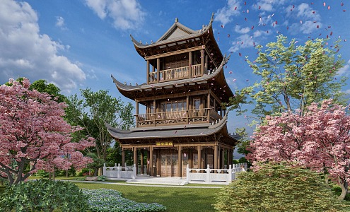 Chinese Style I Pavilion 3d model