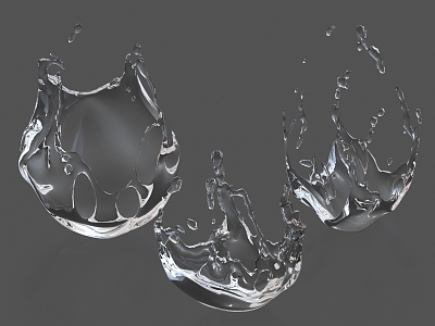 Water Liquid Fluid Water Drop Water Drop Water Flower Water Stain Water Stain Water Surface 3d model