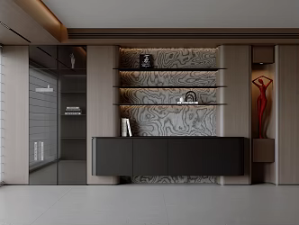 Modern Italian Bookcase 3d model