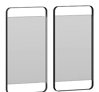 Bathroom mirror Full-body mirror Dress changing mirror Decorative mirror 3d model