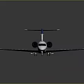 Modern Passenger Jet With White Fuselage Blue Purple Accents And Sleek Exterior Design