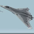 China J-50 Fighter Jet Flying With Missile Launch And Smoke Trail