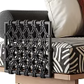 Modern Comfortable Double Seater Sofa With Printed Upholstery And Various Stylish Soft Decorative Throw Pillows